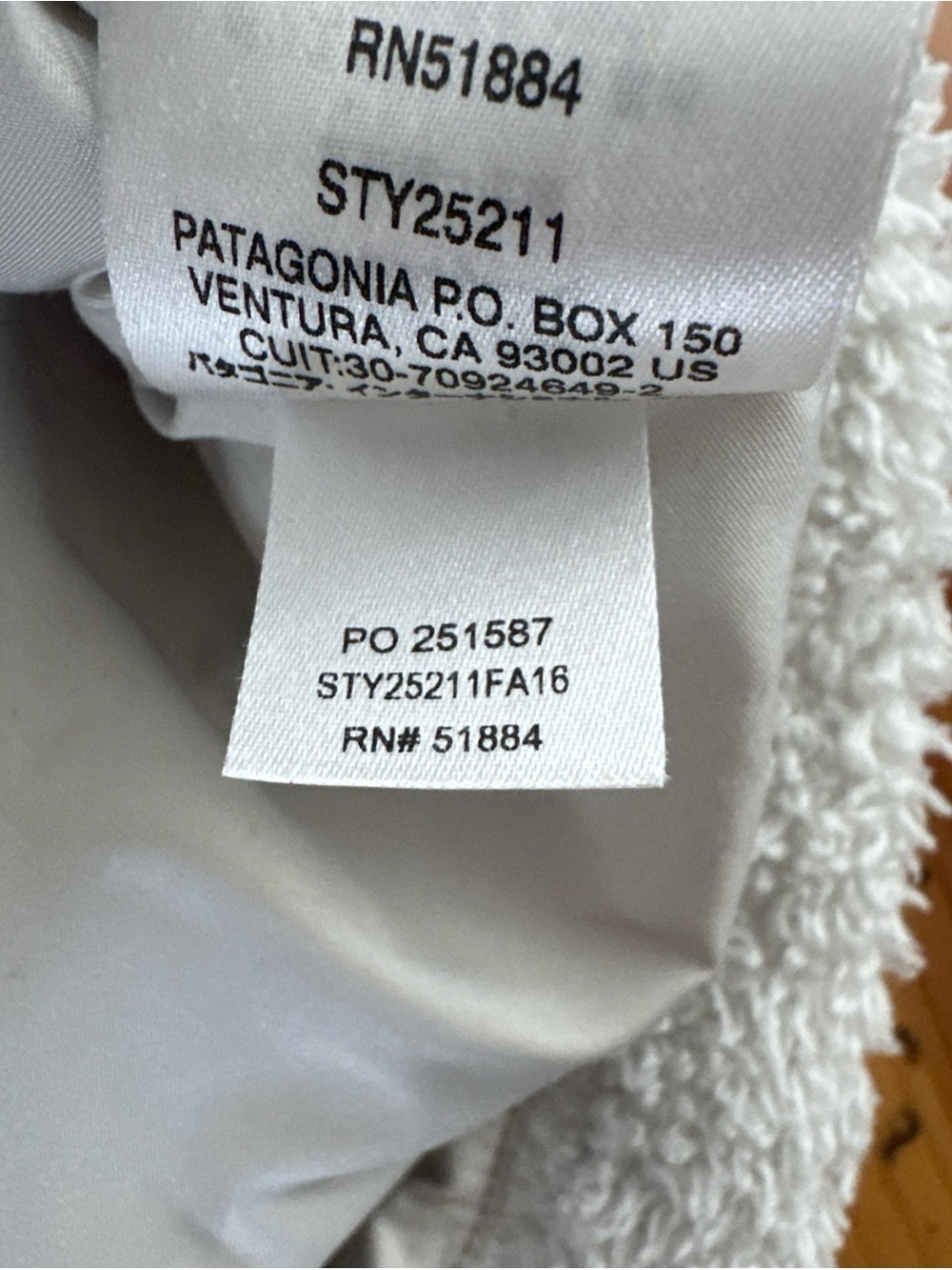 Patagonia Fleece Jacket Womens Small White Los Gatos Full Zip Sherpa Lined - Picture 10 of 16